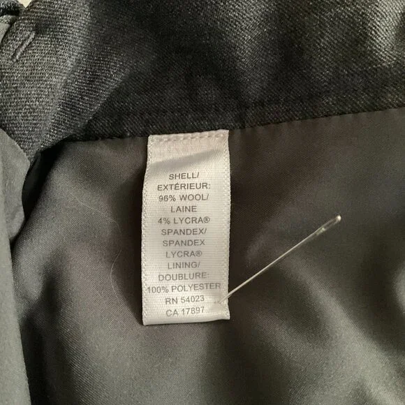 Banana Republic Charcoal Gray Pants / Size 4 / Classic/Timeless - Picture 9 of 9